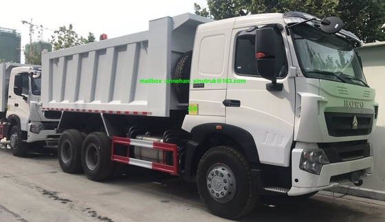 type de levage avant Conatiner du camion à benne basculante de roue de 6x4 A7 Sinotruk 10 20m3 U pour la charge 40-50t