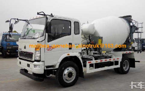 Roues du camion de réservoir de mélangeur de la haute performance 4-6M3 4x2 6 de Sinotruk Howo