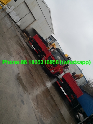 Le camion droit de bras de Sinotruk Xcmg 10T a monté la grue avec la boîte Euro2 LHD de cargaison de 7000MM