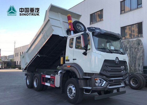 Camion à benne basculante résistant du châssis 371hp de technologie d'homme de N7B avec la couleur blanche