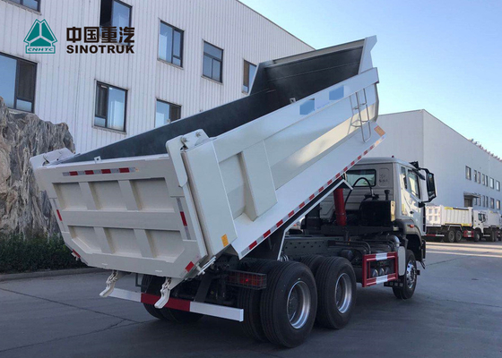 Camion à benne basculante résistant du châssis 371hp de technologie d'homme de N7B avec la couleur blanche