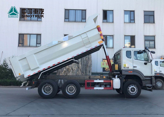 Camion à benne basculante résistant du châssis 371hp de technologie d'homme de N7B avec la couleur blanche