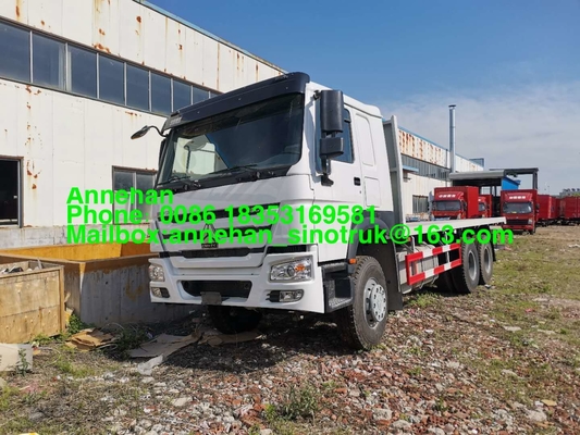 Camion à plat de cargaison d'entraînement de la main gauche Euro2 avec le lit de longueur de 8000mm