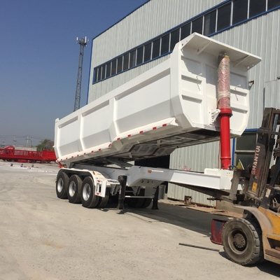 50 - remorque de camion à benne basculante du verseur 45cbm de 70T Sinotruk CIMC pour le chargement de minerai de bauxite
