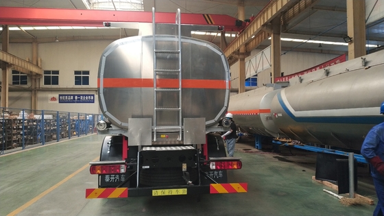 3 remorque résistante de réservoir de stockage de pétrole des remorques 45000L de couleur blanche d'Axle Aluminium semi