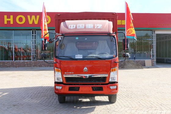 12 camion léger de Wheeler Cargo Truck Sinotruk HOWO de la tonne 6 avec la couleur rouge