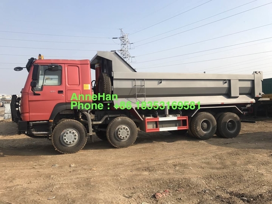 12 camion à benne basculante résistant des roues 25cbm 30cbm 8x4