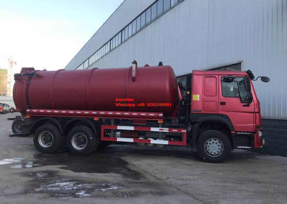 euro du camion 4x2 d'aspiration d'eaux d'égout de 95km/h 10M3 16M3 2 LHD