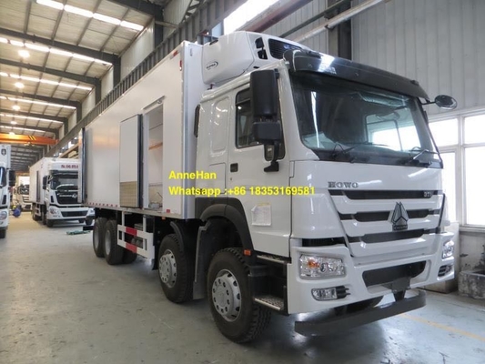Réfrigérateur simple Van Cargo Truck des roues 8x4 de la cabine 12