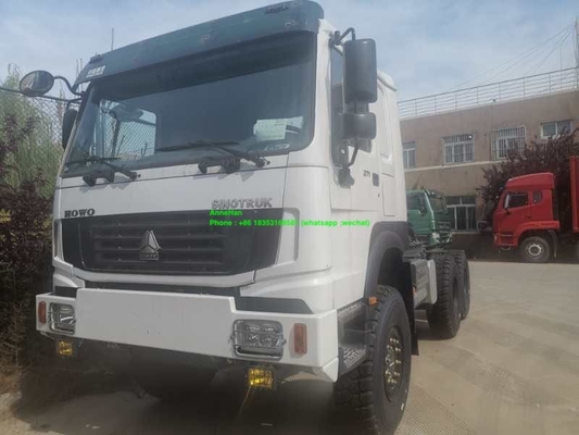 Camion de tracteur du blanc 371hp 6x6 Howo 7 de la cheville ouvrière 90#