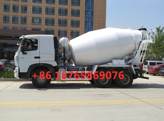 Camion blanc ZZ1257N4047P1 de mélangeur concret de HC16 Alex 380hp 10cbm