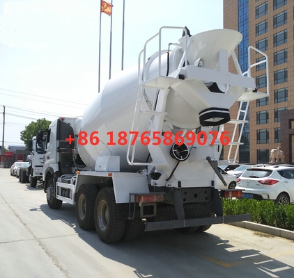 Camion blanc ZZ1257N4047P1 de mélangeur concret de HC16 Alex 380hp 10cbm