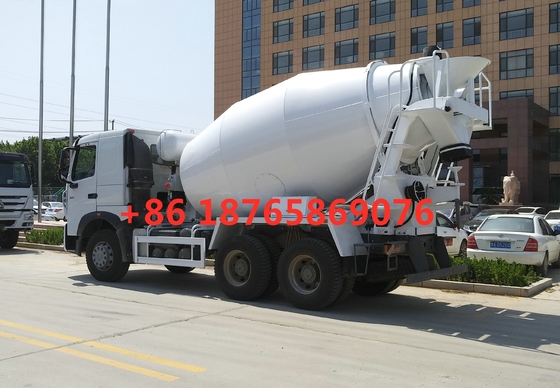 Camion blanc ZZ1257N4047P1 de mélangeur concret de HC16 Alex 380hp 10cbm