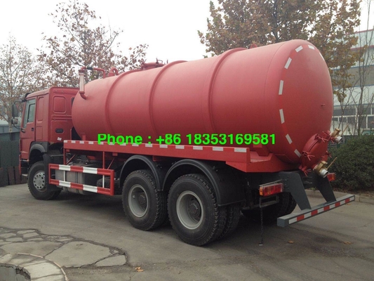 camion d'aspiration d'eaux d'égout de 95km/H 17CBM 6x4 avec la pompe de l'Italie PTO