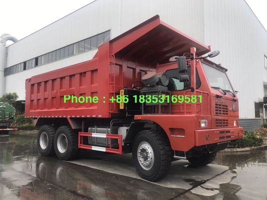 Camion à benne basculante d'exploitation de ZZ5707S3840AJ 63Km/h 371hp LHD 70T