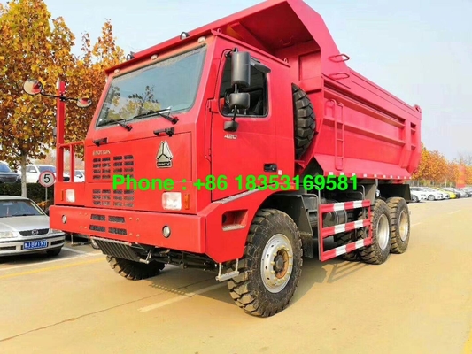 Camion à benne basculante d'exploitation de ZZ5707S3840AJ 63Km/h 371hp LHD 70T