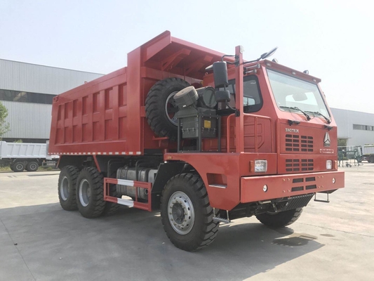 Camion à benne basculante d'exploitation de ZZ5707S3840AJ 63Km/h 371hp LHD 70T