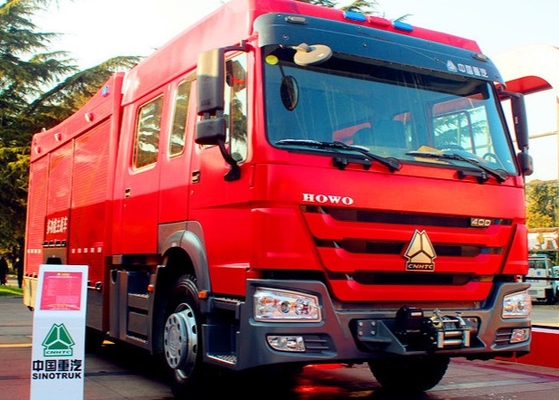 Camion de pompiers 4x2 251hp - réservoir de délivrance d'eau du camion 6m3 de pompier de 350hp SINOTRUK HOWO