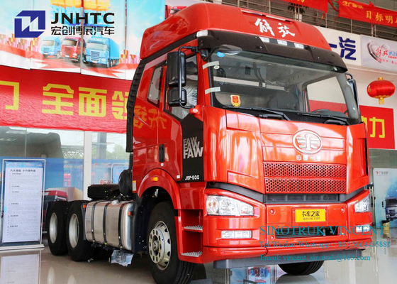 Euro du nouveau modèle J6P de Faw 2 roues de 350hp 6x4 10 avec le double camion de tracteur de soutes