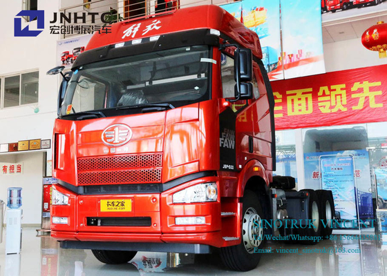 Euro du nouveau modèle J6P de Faw 2 roues de 350hp 6x4 10 avec le double camion de tracteur de soutes