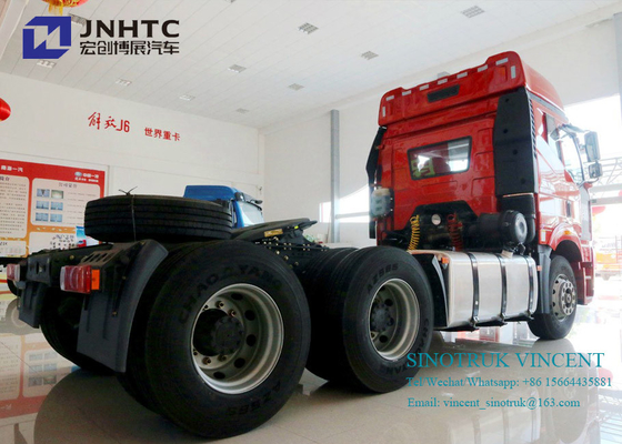 Euro du nouveau modèle J6P de Faw 2 roues de 350hp 6x4 10 avec le double camion de tracteur de soutes