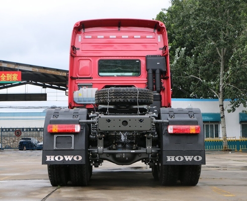 Camion rouge 10 Wheeler Tractor Truck de moteur de Sinotruk Howo 6x4 semi