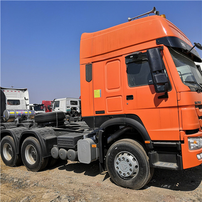 Camion principal ZZ4257V3241V de remorque orange de Howo Sinotruk 371