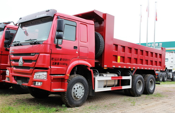 Camion à benne basculante résistant d'axes du yard trois de ZZ3317N3647B 12 pour la construction de routes