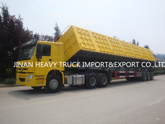 3 axes 40 remorques résistantes de mètre cube semi vident Tipper Trailers