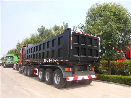 Tri camion hydraulique d'Axle Rear Tipping Dump Trailer avec le cylindre hydraulique de Hyva