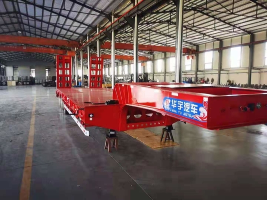Remorque 3 Axle For Transport Vehicles de JNHTC 80 Ton Semi Low Deck Gooseneck