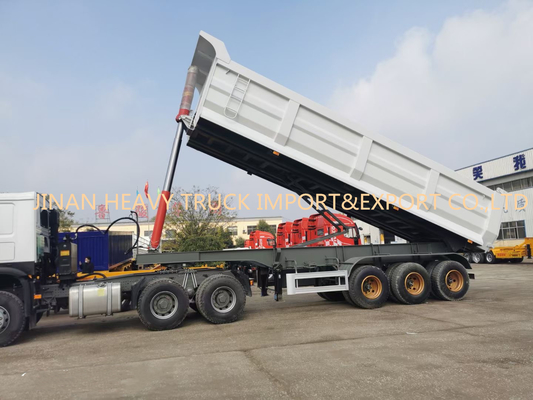 Trois transport de sable d'Axle Front 50 Ton Sinotruk Dump Truck For