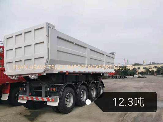 Quatre axes 50 tonnes d'individu de 40cbm inclinant le camion à benne basculante semi Tipper Trailer arrière