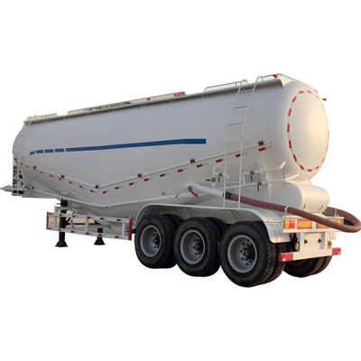De ciment de poudre de la remorque 3 des axes 30cbm 50cbm de carburant de bateau-citerne remorque en vrac en aluminium semi