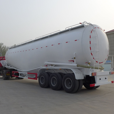 De ciment de poudre de la remorque 3 des axes 30cbm 50cbm de carburant de bateau-citerne remorque en vrac en aluminium semi
