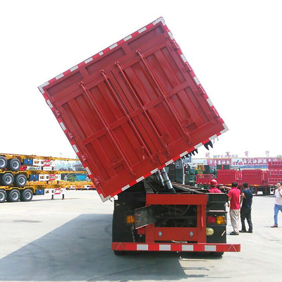 Semi remorque résistante de levage latérale Van Cargo Box Trailer 3 axes