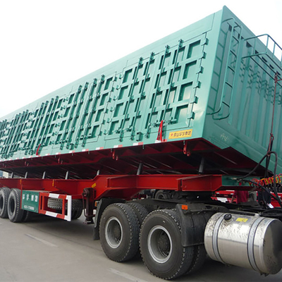 Semi remorque résistante de levage latérale Van Cargo Box Trailer 3 axes