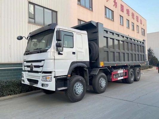 Camion de boîte de décharge de forme de SINOTRUK HOWO 8X4 U au Ghana Tanzanie Zambie Zimbabwe