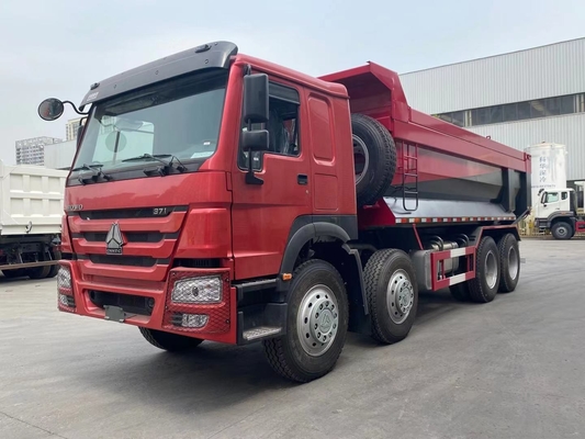 Camion de boîte de décharge de forme de SINOTRUK HOWO 8X4 U au Ghana Tanzanie Zambie Zimbabwe