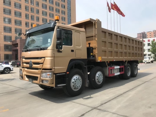 Camion de boîte de décharge de forme de SINOTRUK HOWO 8X4 U au Ghana Tanzanie Zambie Zimbabwe
