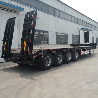 3 l'axe de l'axe 4 100 tonnes de bas enfoncent semi la remorque pour l'excavatrice Transport de Loder de roue