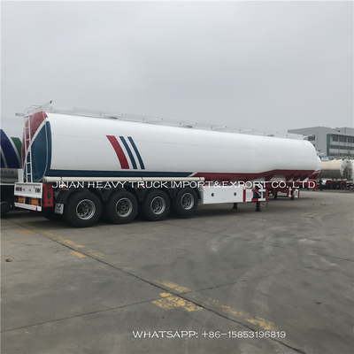 3 axes Fuwa ou remorque liquide de camion de transport de Bpw peuvent être chauffés 40 cubiques