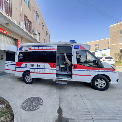 Vaccination mobile médicale Van Ambulance Car du secours Euro5