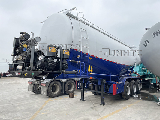 Tonne en vrac 45 CBM du moteur diesel 50 de remorque de ciment de SINOTRUK 3 Alxes