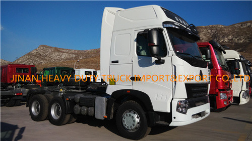SINOTRUK A7 6X4 a utilisé la tête du moteur 420HP de la roue 371 du tracteur 10 de camion