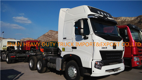 SINOTRUK A7 6X4 a utilisé la tête du moteur 420HP de la roue 371 du tracteur 10 de camion