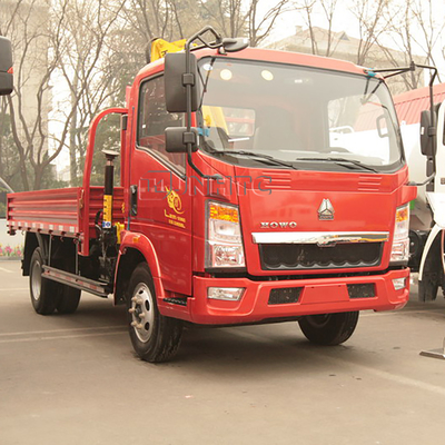 Le camion de Sinotruk HOWO 4x2 a monté le camion télescopique de Crane Hook Folding Arm Lifting