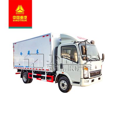 Sinotruk HOWO 6 bande Van Transport Truck Fresh Food frigorifié à chaînes frais de faible puissance