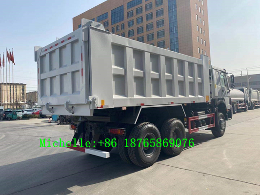 Axe résistant des puissances en chevaux 3 de Wheeler Tipper 371hp du camion à benne basculante de Sinotruk HOWO 6*4 10