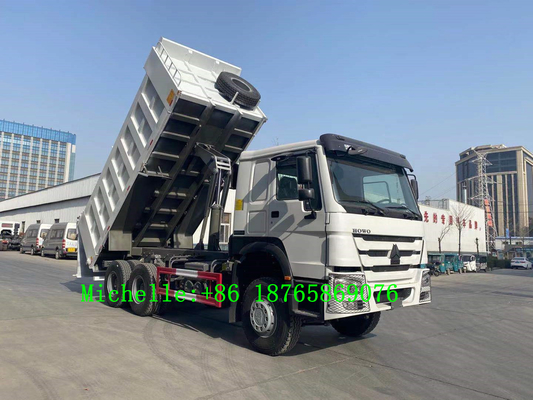 Axe résistant des puissances en chevaux 3 de Wheeler Tipper 371hp du camion à benne basculante de Sinotruk HOWO 6*4 10